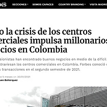 Cmo la crisis de los centros comerciales impulsa millonarios negocios en Colombia